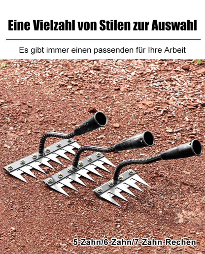 Original Japan Tsubame-Sanjo Premium Manganstahl-Rechen⚡80% schnelleres Unkrautjäten ohne Rückenschmerzen (Getestet in München, Spart 3 Stunden täglich)