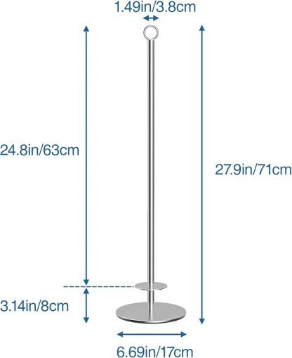 Toilettenpapierhalter Ständer, Toilettenpapierständer mit Reservefunktion, Toilettenpapierständer aus Edelstahl zur Aufbewahrung von Ersatzrollen im Badezimmer und auf der Toilette, fasst 5–6 Rollen