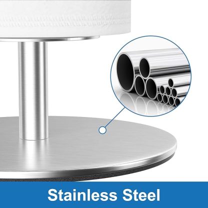 Toilettenpapierhalter Ständer, Toilettenpapierständer mit Reservefunktion, Toilettenpapierständer aus Edelstahl zur Aufbewahrung von Ersatzrollen im Badezimmer und auf der Toilette, fasst 5–6 Rollen