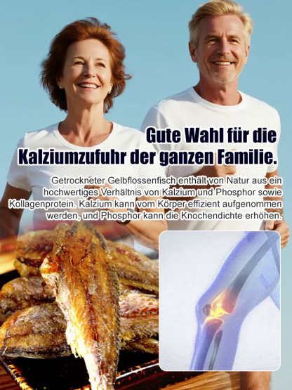 【Reines Naturprodukt】Wilde Nordsee-Umberfisch Snacks ✨ 0% Öl – 100% Knusprig ✨ Natürliche Kalzium-Quelle • Kalorienarm.