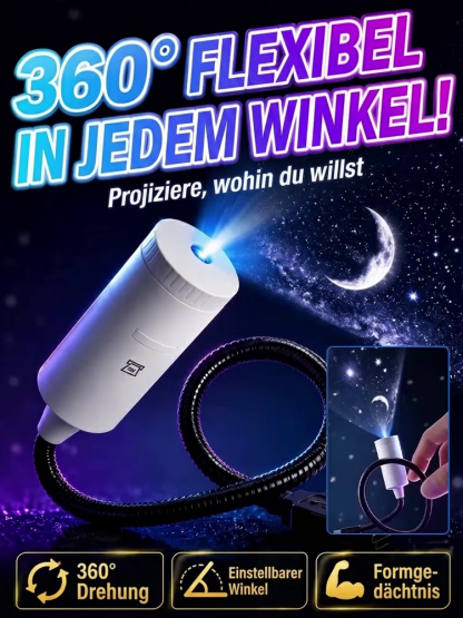 🌌Immersiver 3D-Ozeanprojektor mit Präzisions-Optik | TÜV-geprüfte Augensicherheit und 360-Grad-Flexibilität | 15 Lichtmodi für Auto und Zuhause 🌊