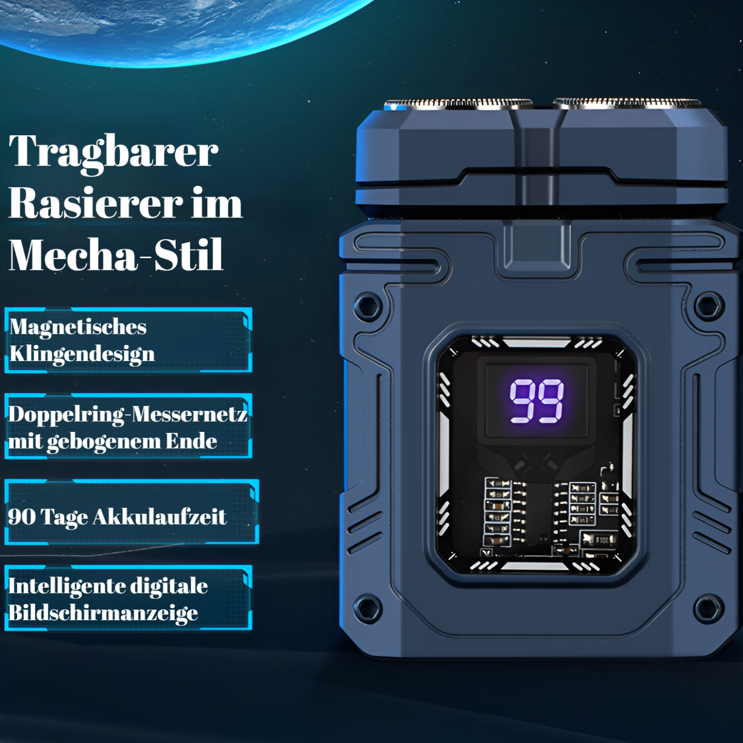 Tragbarer Herren-Elektrorasierer