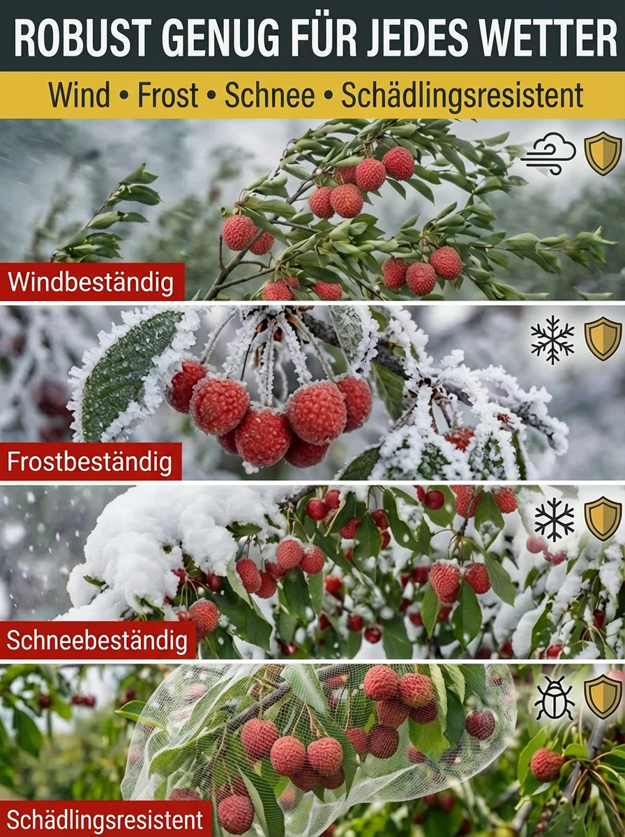 【Die Sensation der IPM Essen】Goldmedaillen-Sieger: Winterharter Premium-Litschibaum (-38°C)| Bis zu 15kg Ernte bereits diesen Juni!