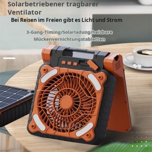 Tragbarer Multifunktions-Campingventilator für den Außenbereich