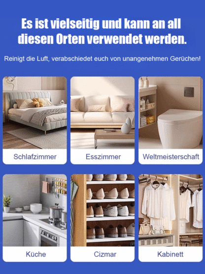 Original Münchener Anti-Staub Gel-Box – Absorbiert Staub, Gerücheautomatisch (Ohne Strom, 100% Pflanzlich) | Reicht für 80m², Sicher für Kinder, Babys.