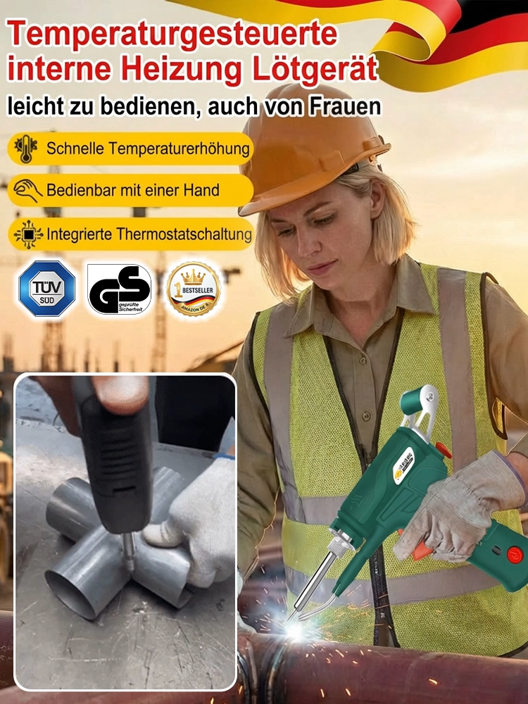 Elektrisches Schweißgerät mit interner Heizung