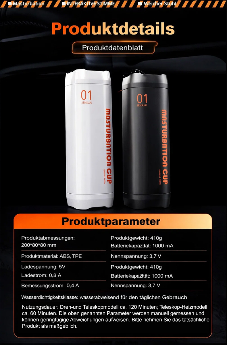 Vollautomatisches teleskopisches Saug-Sexspielzeug für Männer