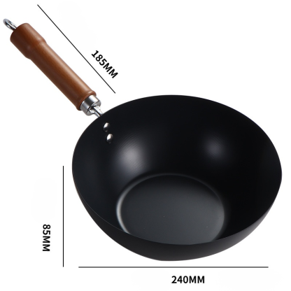 Original Japanische Iwate Meister-Pfanne (Handgehämmert) – 100% LFGB, Antihaft ohne Chemie, Kratzfest, Ultraleicht(Nur 800g)