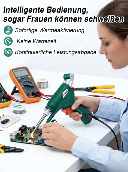 Elektrisches Schweißgerät mit interner Heizung