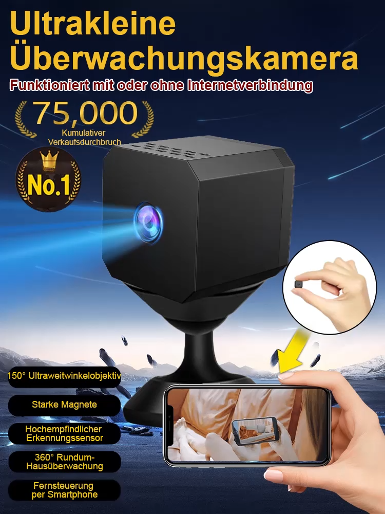 Drahtlose HD-Kamera✨Kein Stromnetz erforderlich, stabiler Betrieb in Umgebungen von -20℃ bis 50℃.