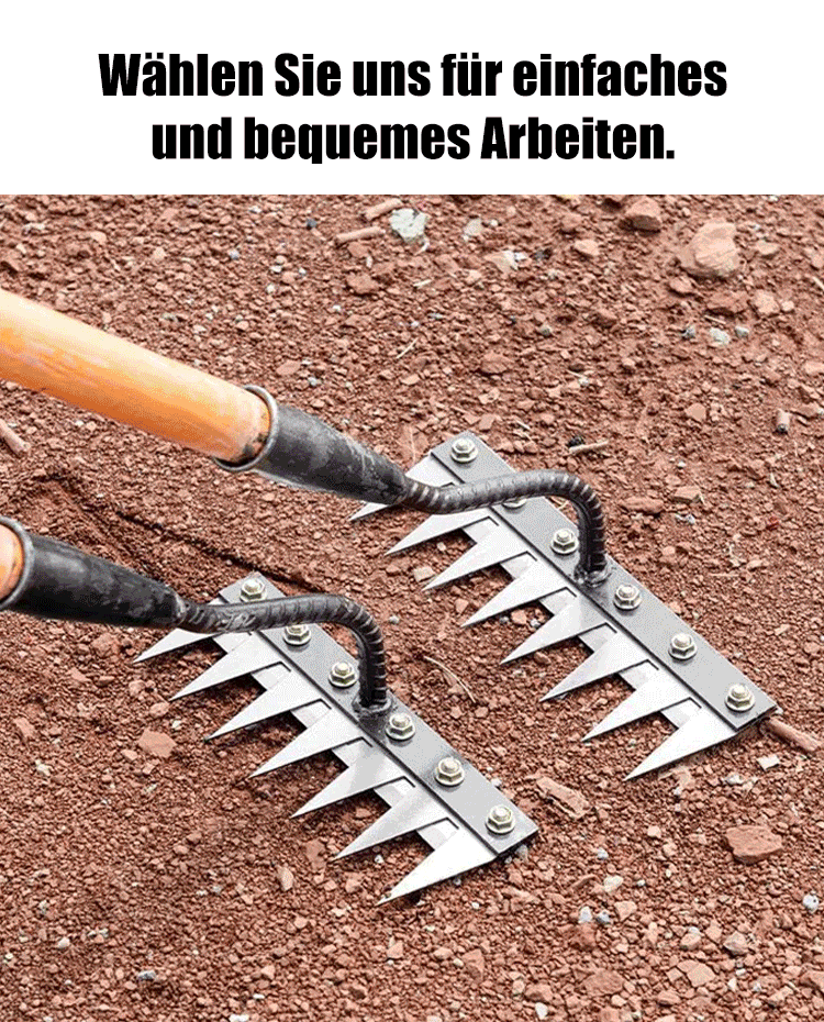 Original Japan Tsubame-Sanjo Premium Manganstahl-Rechen⚡80% schnelleres Unkrautjäten ohne Rückenschmerzen (Getestet in München, Spart 3 Stunden täglich)