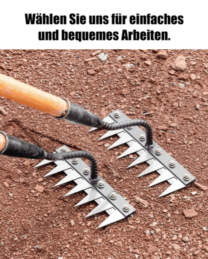 Original Japan Tsubame-Sanjo Premium Manganstahl-Rechen⚡80% schnelleres Unkrautjäten ohne Rückenschmerzen (Getestet in München, Spart 3 Stunden täglich)