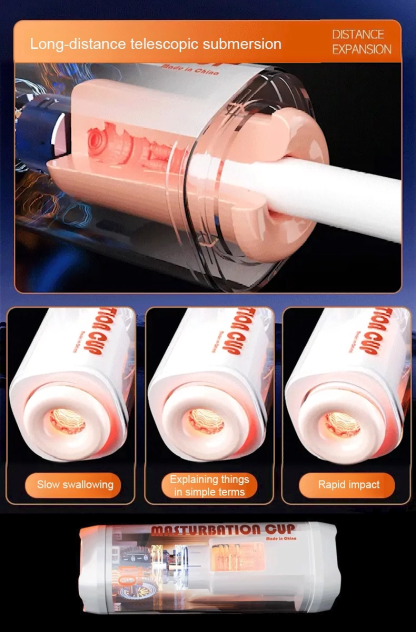 Vollautomatisches teleskopisches Saug-Sexspielzeug für Männer