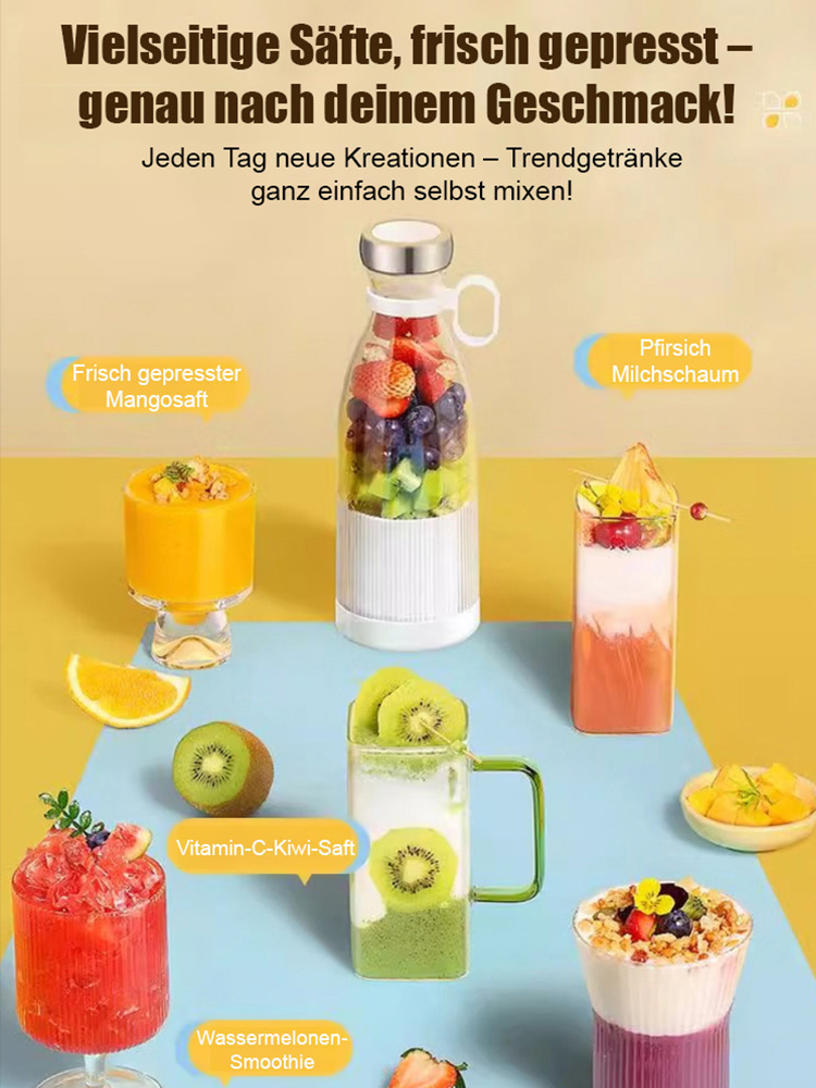 Mobiler Profi Entsafter✨100% frischer Saft in 10s!✨LFGB zertifiziertes PCTG Material