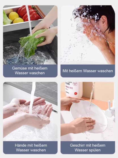 【30 Tage kostenlose Probe】A+++ Energiesparender Sofort-Heißwasserhahn, heißes Wasser in 3 Sekunden – spart jährlich bis zu 300 € Stromkosten