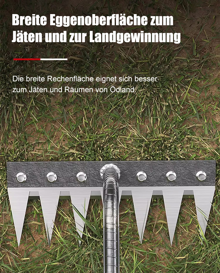 Original Japan Tsubame-Sanjo Premium Manganstahl-Rechen⚡80% schnelleres Unkrautjäten ohne Rückenschmerzen (Getestet in München, Spart 3 Stunden täglich)