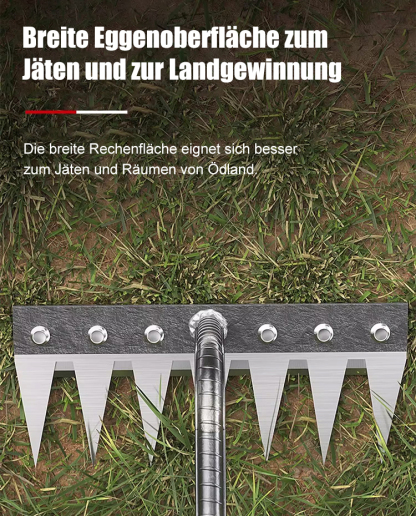 Original Japan Tsubame-Sanjo Premium Manganstahl-Rechen⚡80% schnelleres Unkrautjäten ohne Rückenschmerzen (Getestet in München, Spart 3 Stunden täglich)