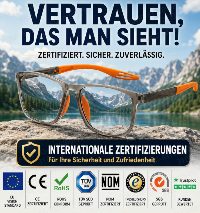  Jena smarte Autofokus-Lesebrille (+1 bis +7) | TÜV & CE geprüft ✔️ Nie wieder Brille wechseln!