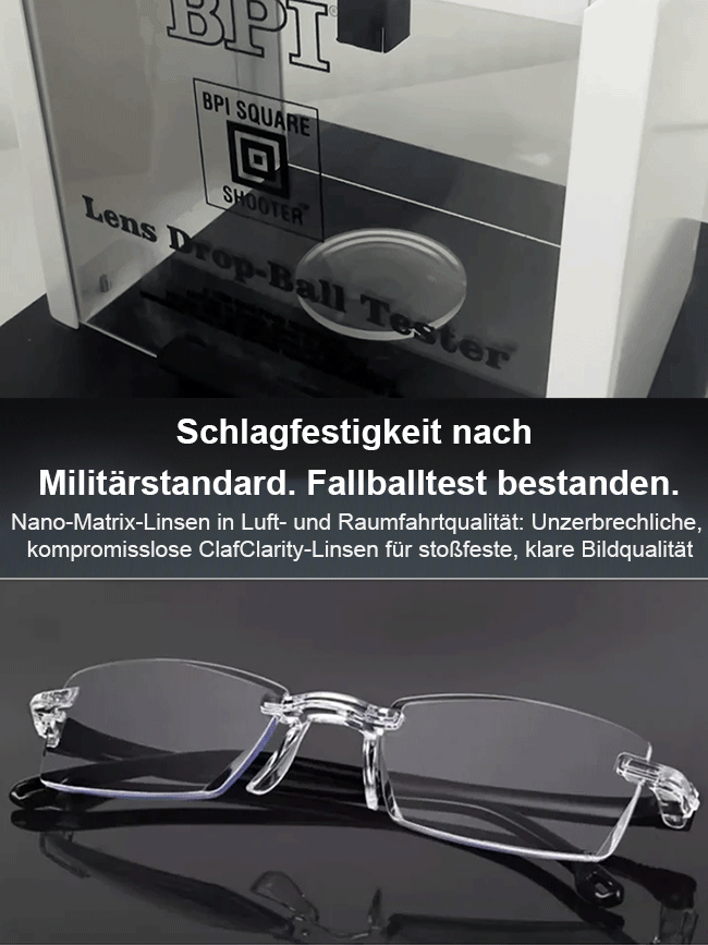 【1,0 bis 10,0 dpt】Selbstfokussierende Lesebrille(Jena-Optik Design) – Ersetzt Lese-, Fern- & Sonnenbrille | Ohne Sehtest | Blaufilter-Schutz!