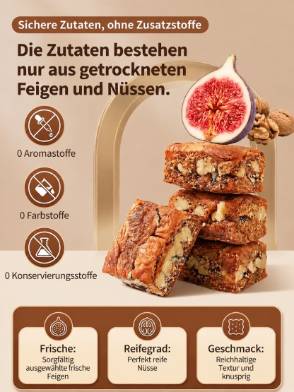 [Aktion: 1+1 GRATIS] Premium-Energieriegel mit Walnuss und Feige | Für Herz und tägliche Energie.