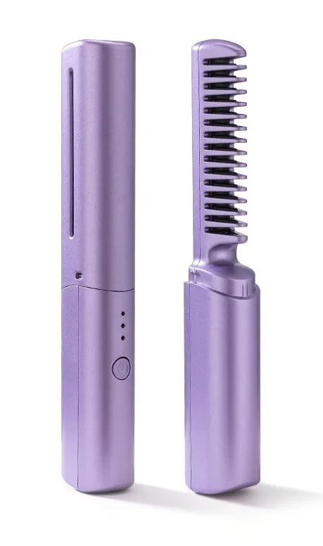 Kabelloser Kamm negative Ionen schadet dem Haar nicht tragbarer elektrischer Kamm gerader Plattenclip Lockenstab doppelter Haarclip antistatisch