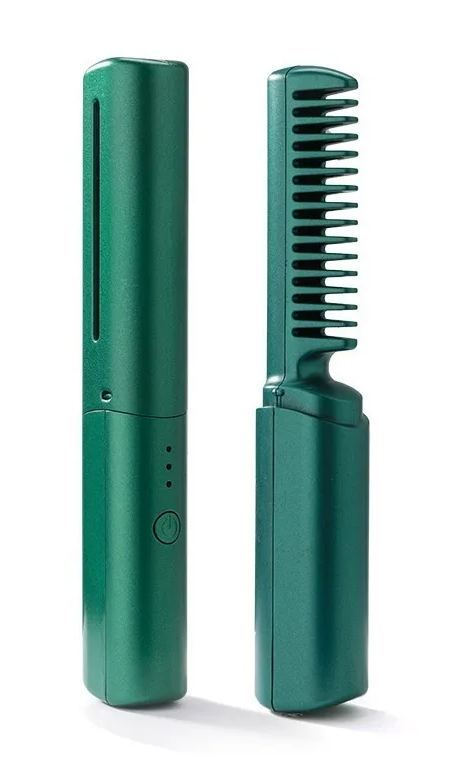 Kabelloser Kamm negative Ionen schadet dem Haar nicht tragbarer elektrischer Kamm gerader Plattenclip Lockenstab doppelter Haarclip antistatisch