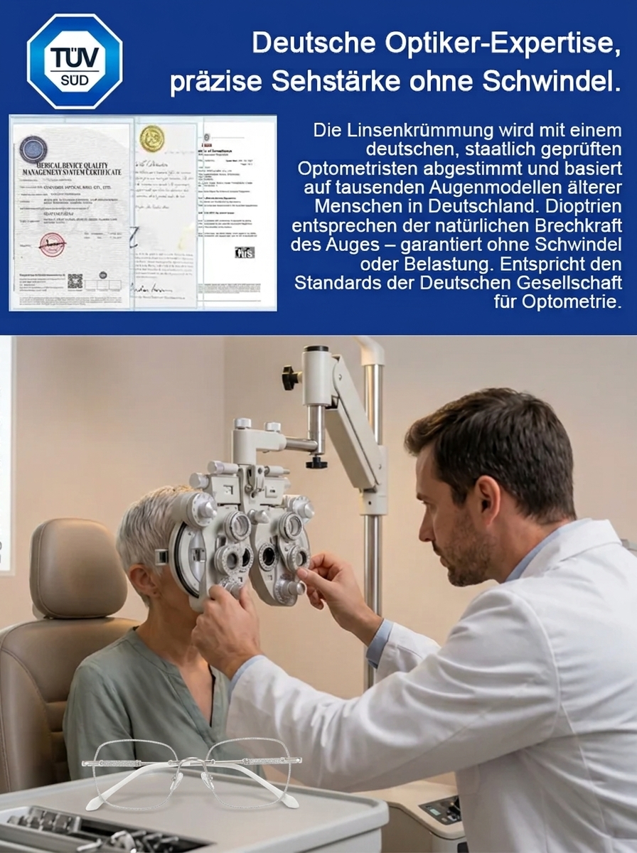 2026 Jena Limited Edition | Smarte Autofokus-Brille mit dynamischem Fokus (-10.0D bis +10.0D) für alle Sehstärken | 99,9% Blaulichtfilter & Anti-Ermüdung