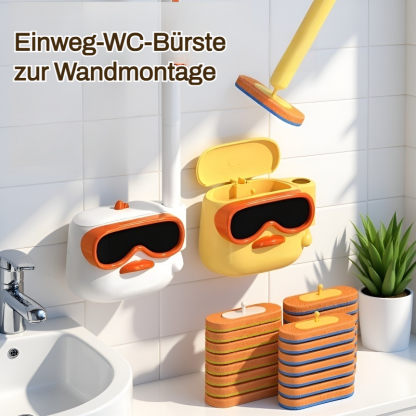 Wandmontierte Toilettenbürste für den Haushalt, ohne tote Winkel