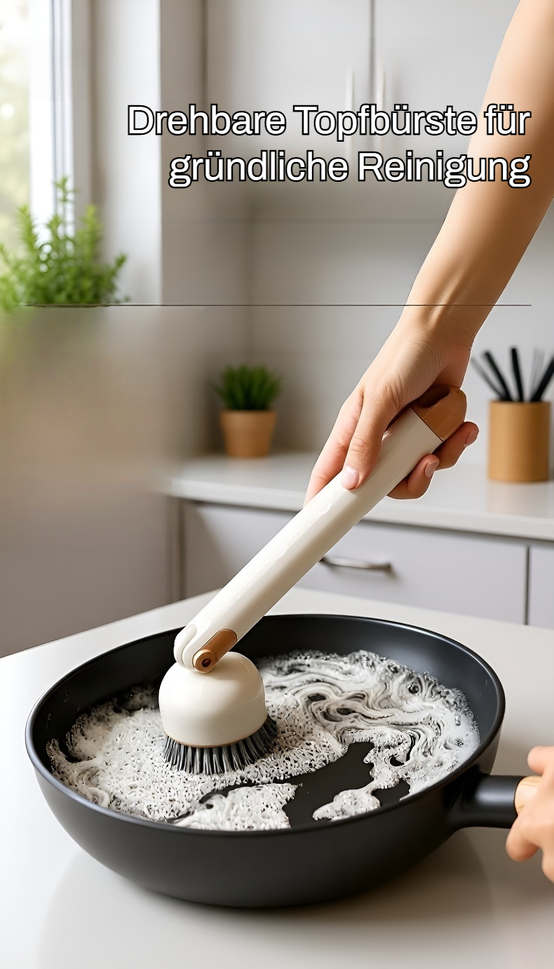 Küchen-Spülbürste mit langem Griff für Geschirrreinigung