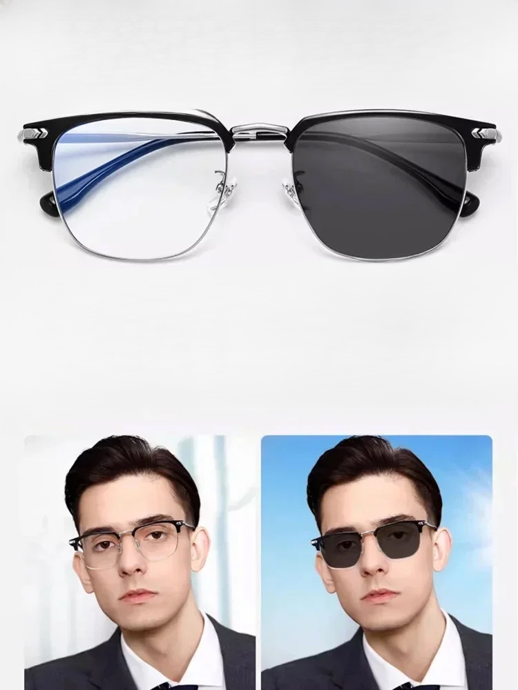 【Kein Sehtest Nötig】Adaptive Flüssigkristall Fokus Brille | Stufenlos -10 bis +10 dpt | MDR Zertifiziert | Ultraleicht 6g | Blaulichtfilter 👓