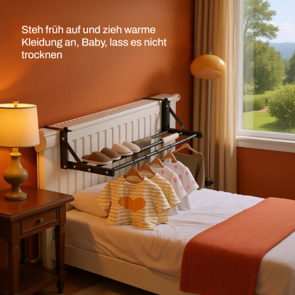 Faltbarer Wäscheständer für Heizkörper