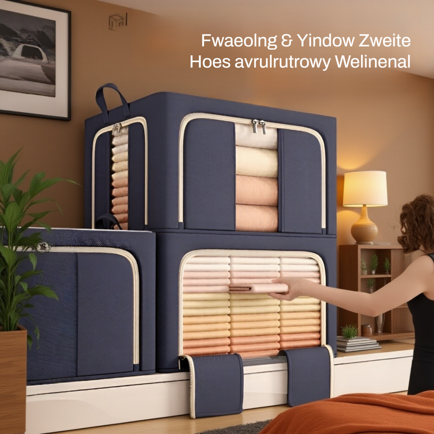 Faltbare Kleidungslagerbox mit viel Platz 