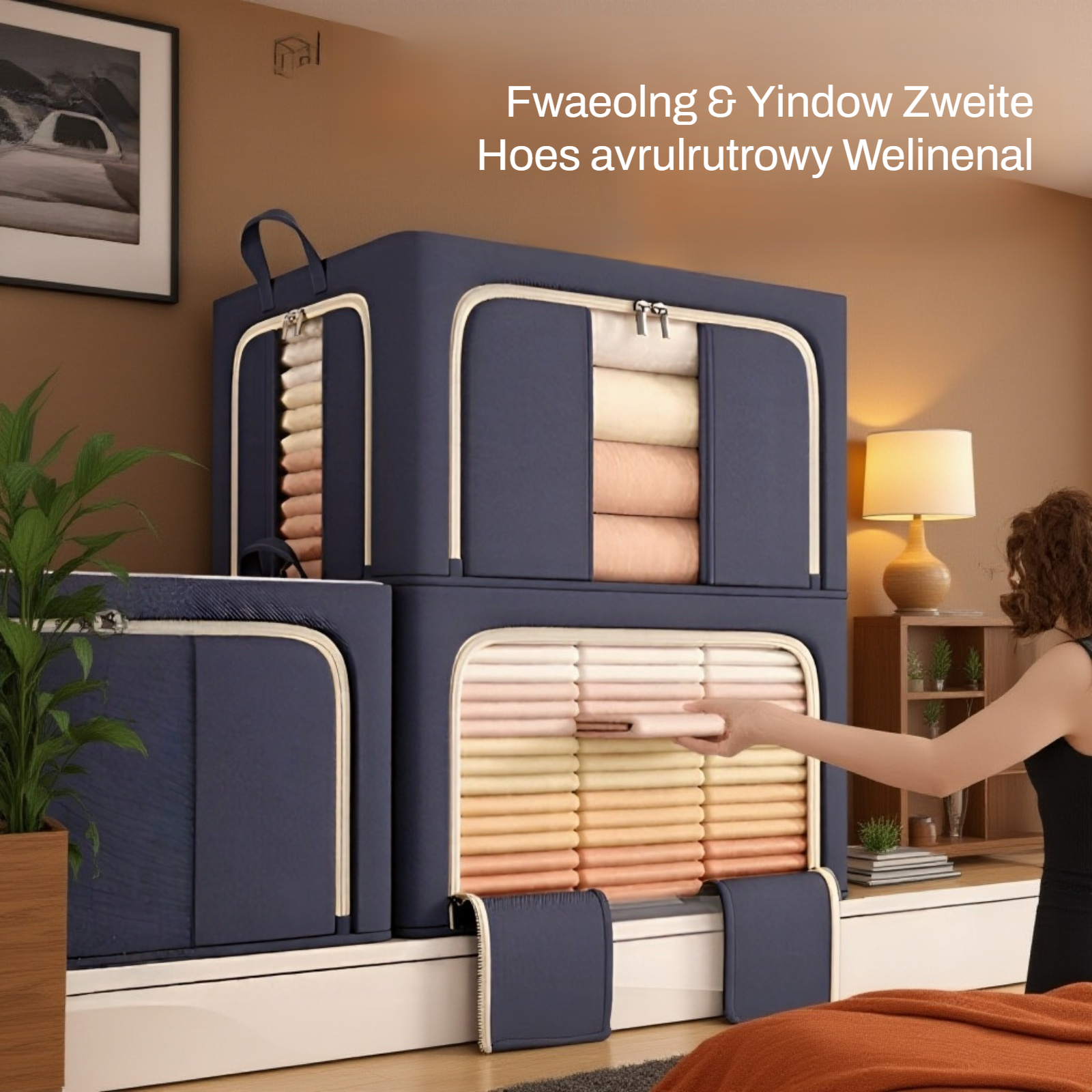 Faltbare Kleidungslagerbox mit viel Platz 