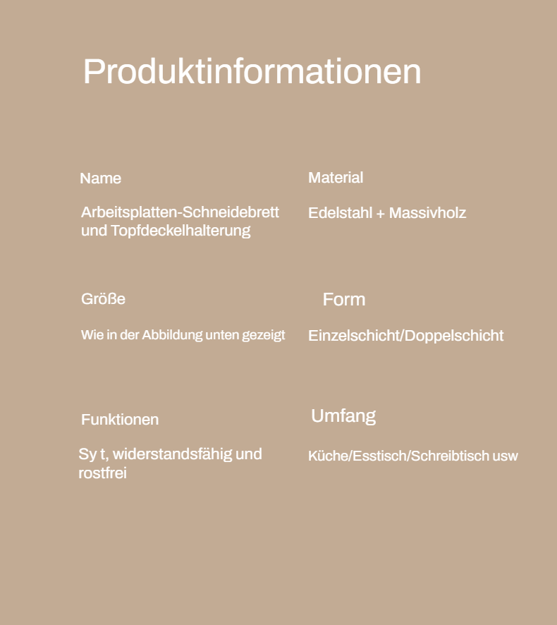 Hochwertiger und robuster Schneidebrettständer aus Holz