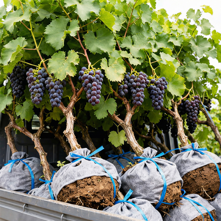 Badische PIWI-Zwerg-Rotweinrebe: Ernte schon in diesem August! Ohne Spritzmittel, 100% ökologischer Anbau