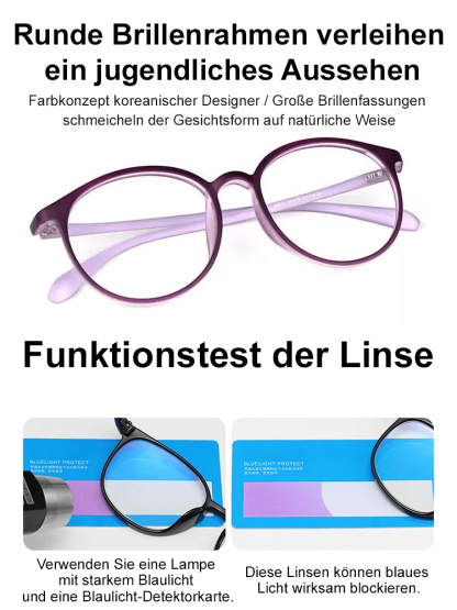 【Keine Augenuntersuchung erforderlich】Ultraleichte adaptive Lesebrille mit Blaulichtfilter✨Automatische Anpassung an Ihre Sehstärke innerhalb von 0,01 Sekunden, Sehfeldabdeckung von 0–1000 Grad