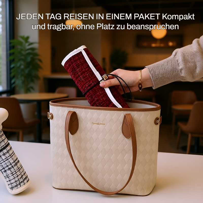 Große tragbare Schmucktasche im kleinen Chanel-Stil