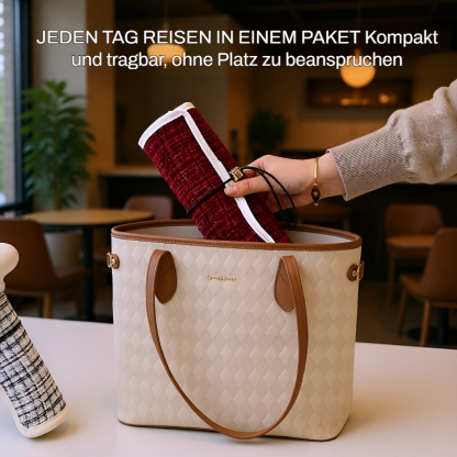 Große tragbare Schmucktasche im kleinen Chanel-Stil