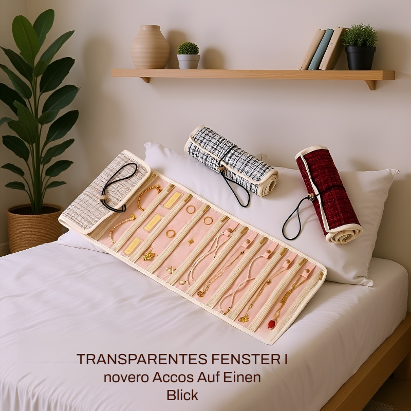 Große tragbare Schmucktasche im kleinen Chanel-Stil