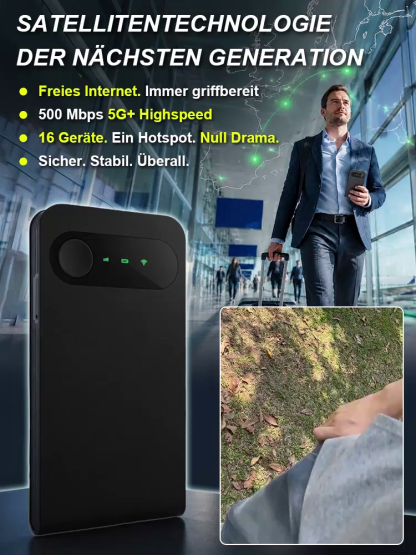 Tragbares Satelliten-WLAN ✨ 100% kostenlos ohne Abo