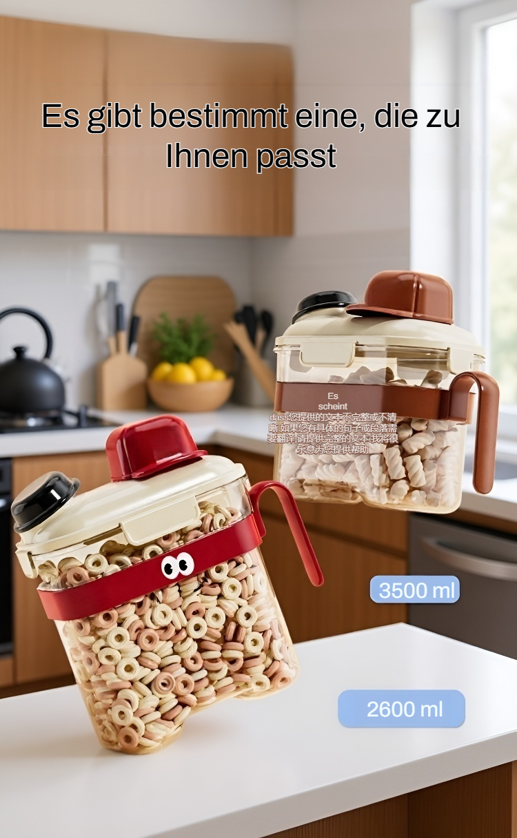 Feuchtigkeitsbeständige Vorratsdose für Getreide