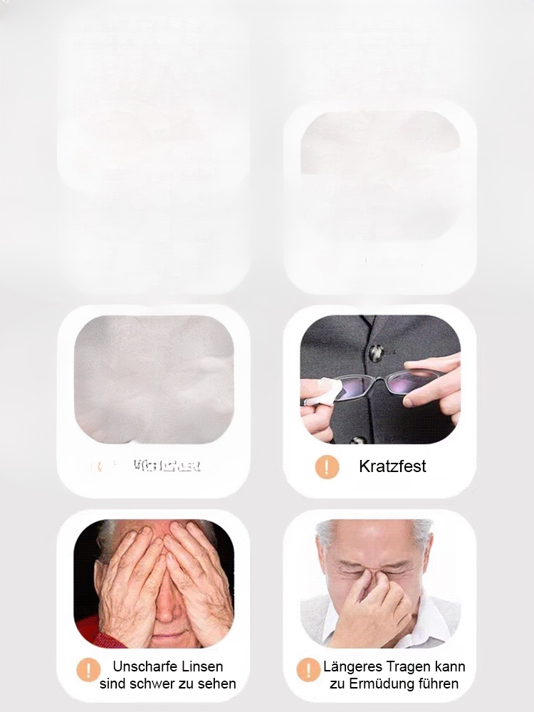 【Kein Sehtest Nötig】Adaptive Flüssigkristall Fokus Brille | Stufenlos -10 bis +10 dpt | MDR Zertifiziert | Ultraleicht 6g | Blaulichtfilter 👓