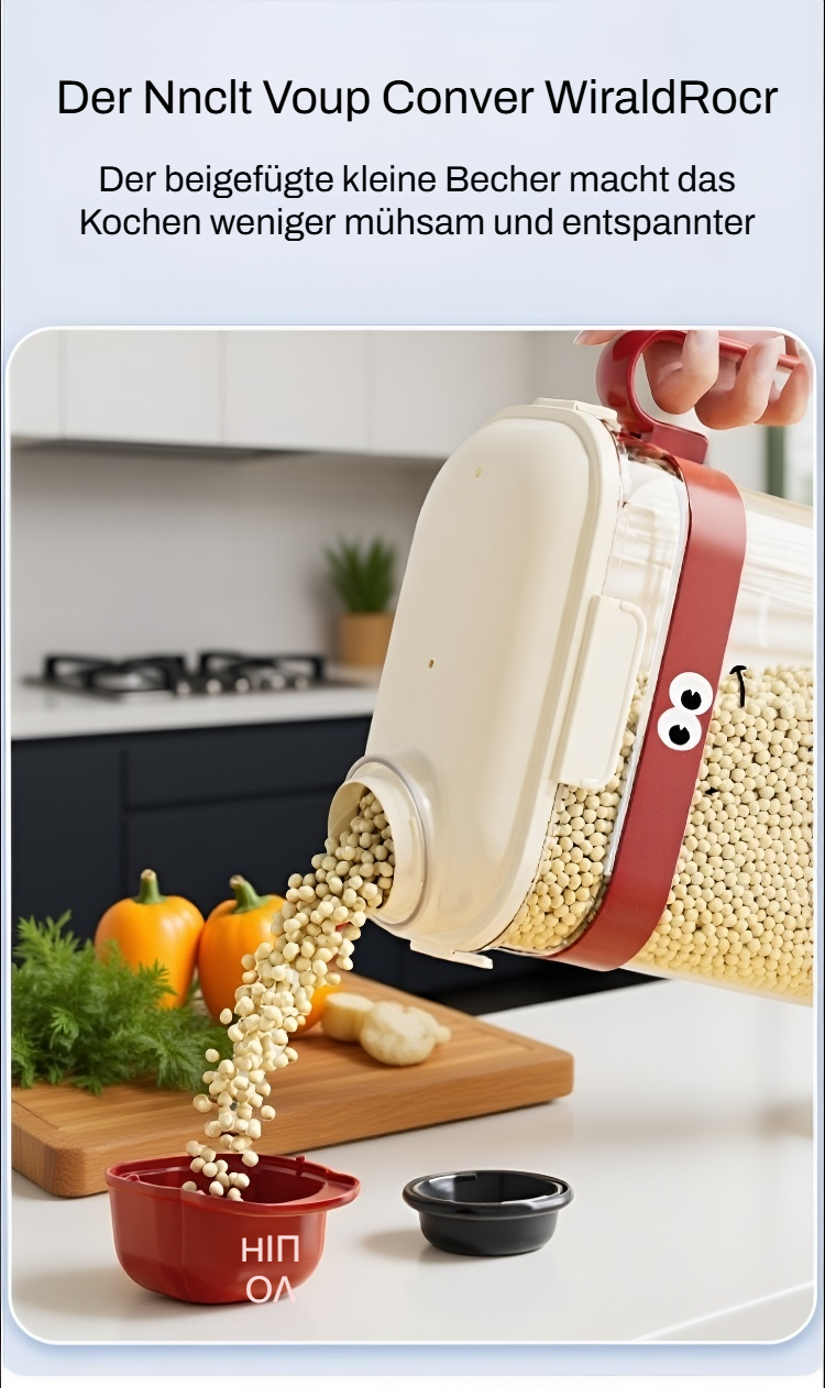 Ordentliche Getreidelagerung in luftdichter Dose