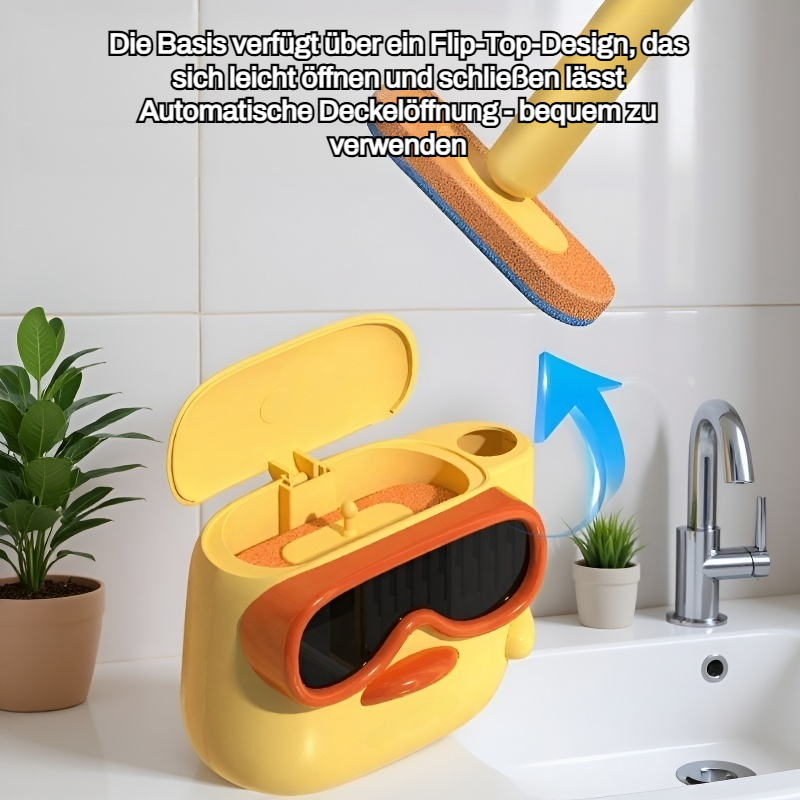 Wandmontierte Toilettenbürste für den Haushalt, ohne tote Winkel