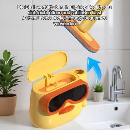 Wandmontierte Toilettenbürste für den Haushalt, ohne tote Winkel