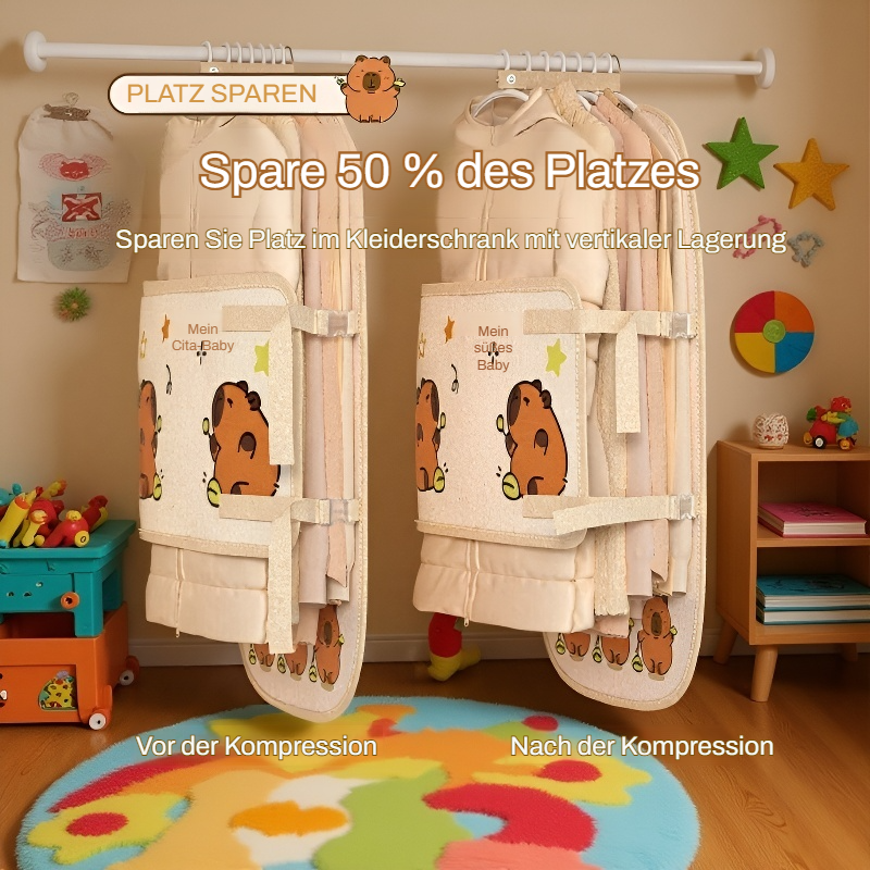 Platzsparende Kleider-Kompressions-Aufbewahrungsplatte