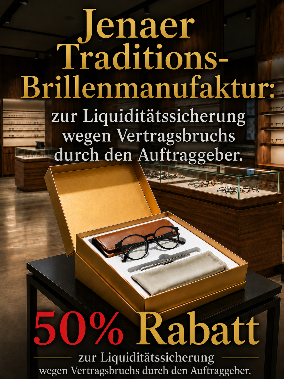 【Apotheken-Restposten】Jenaer Optik Autofokus-Brille | 0,01s Smart-Zoom | Selbsttönend & Blaulichtfilter
