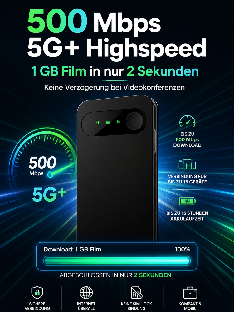 Tragbares Satelliten-WLAN ✨ 100% kostenlos ohne Abo