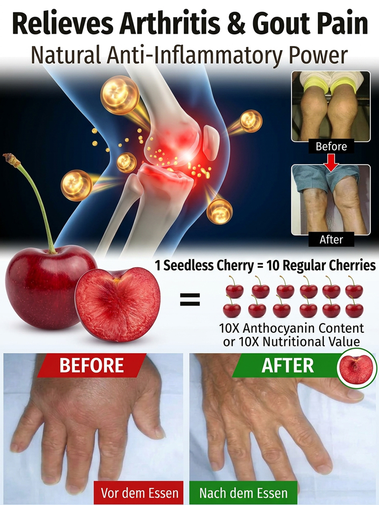 Wunderbaum Regina × Kordia: Kirschbaum-Setzling mit 99% Anwuchsrate | 2-3 Ernten pro Jahr | Jetzt pflanzen, im Juni ernten! | Gratis Versand