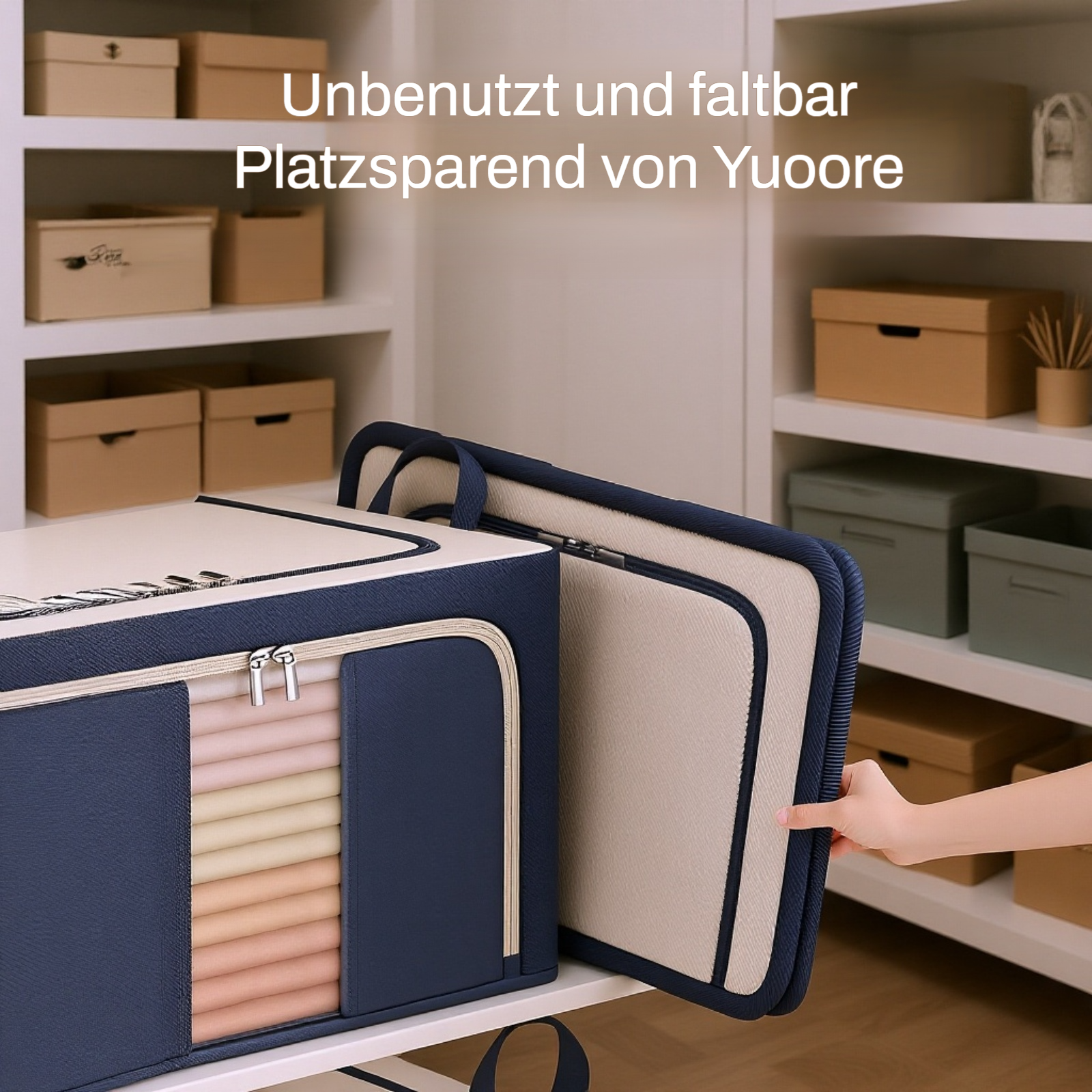 Faltbare Kleidungslagerbox mit viel Platz 